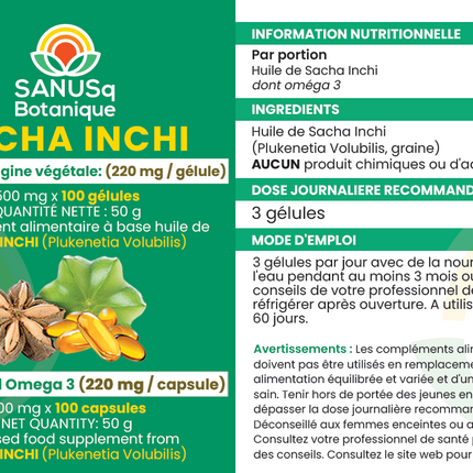  Sacha Inchi Olie capsules