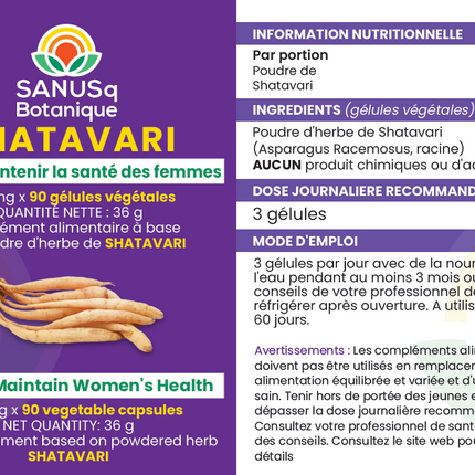 health benefits of shatavari label